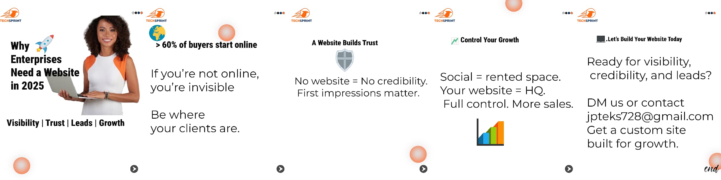 5 raisons pour lesquelles une entreprise a besoin d’un site web